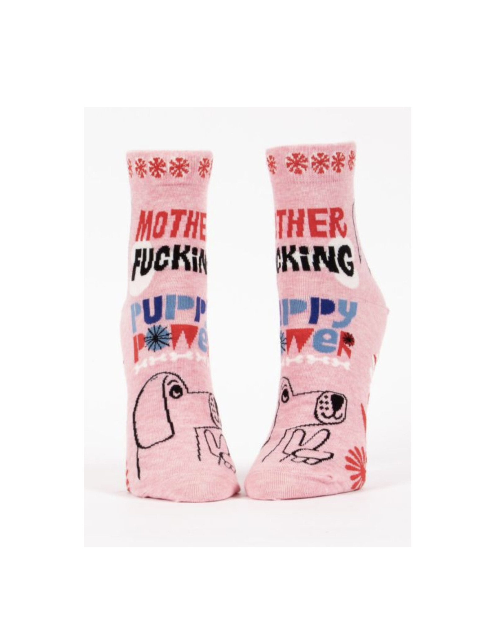 Mother Fucking Puppy Power Women's Ankle Socks*