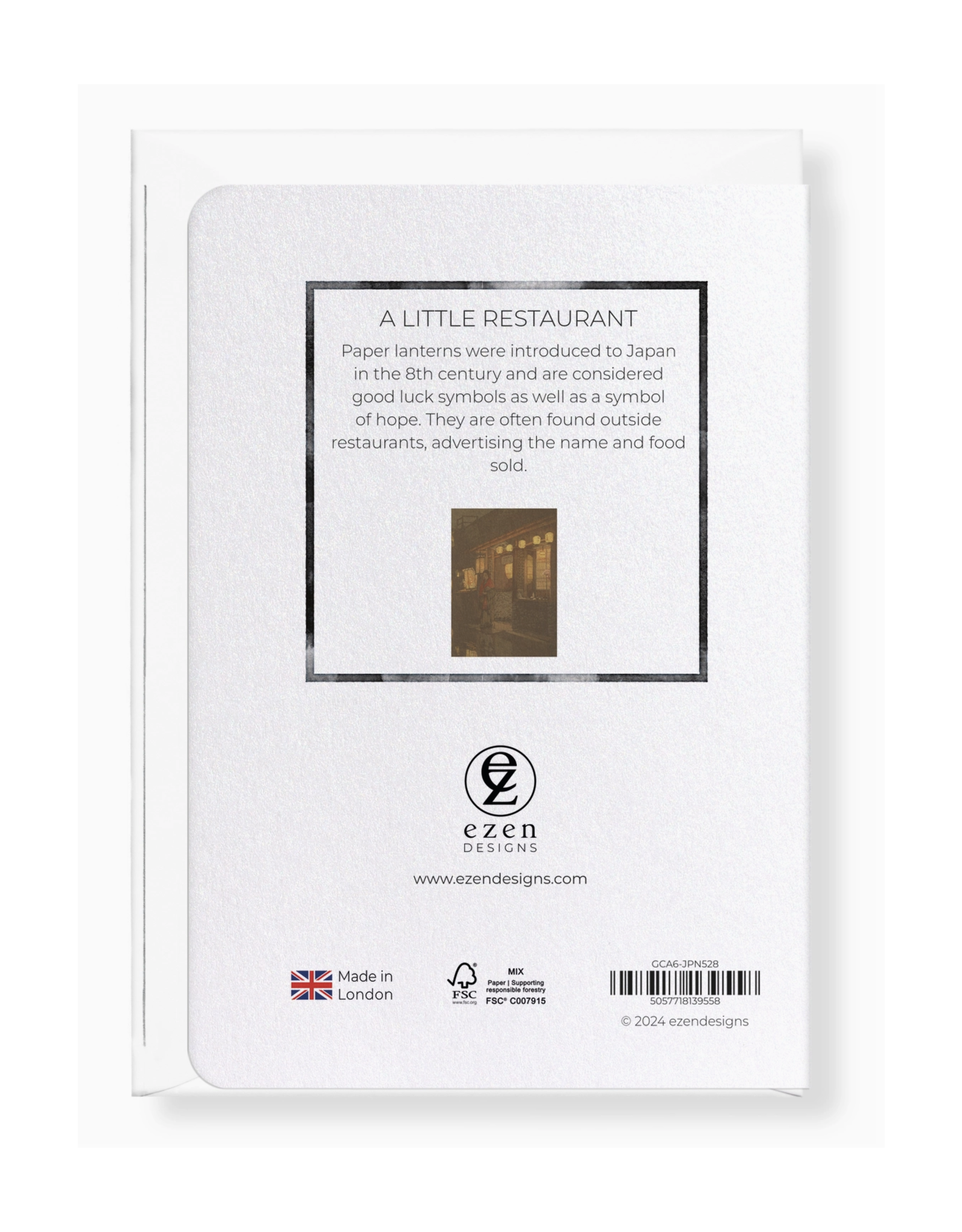 A Little Restaurant Greeting Card