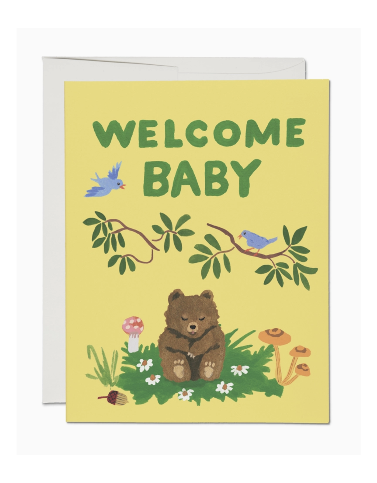 Welcome Baby Cub Greeting Card