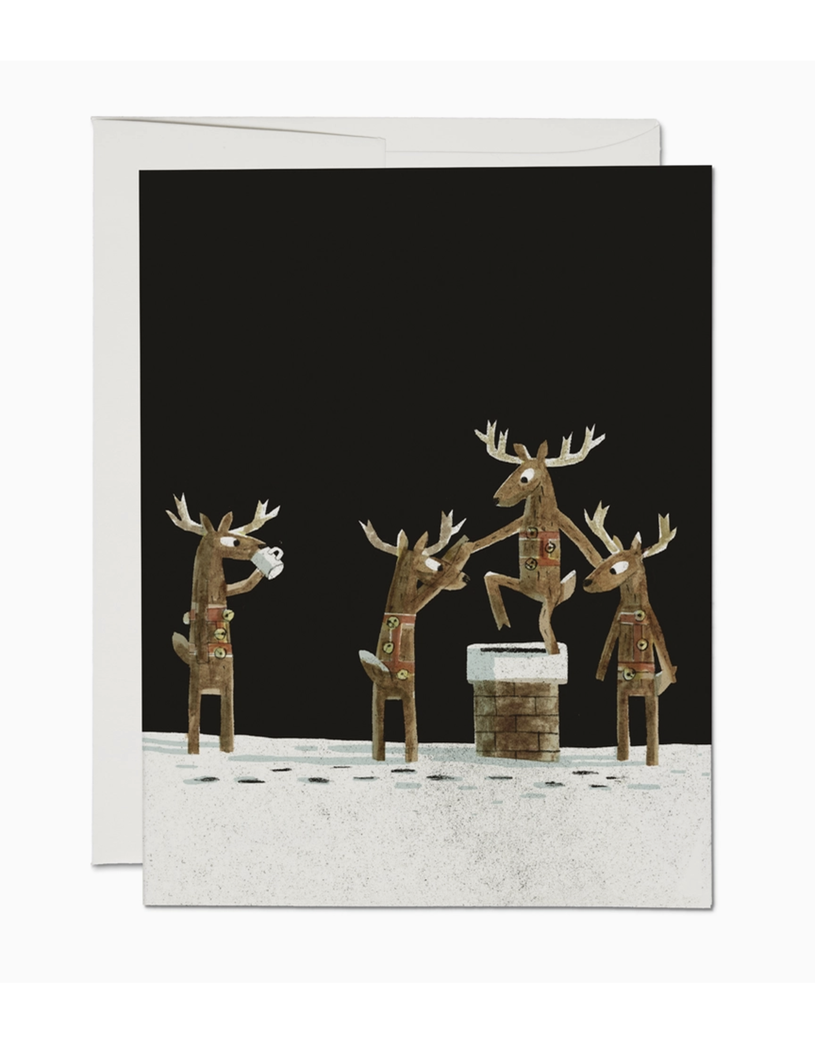 Down the Chimney Greeting Card