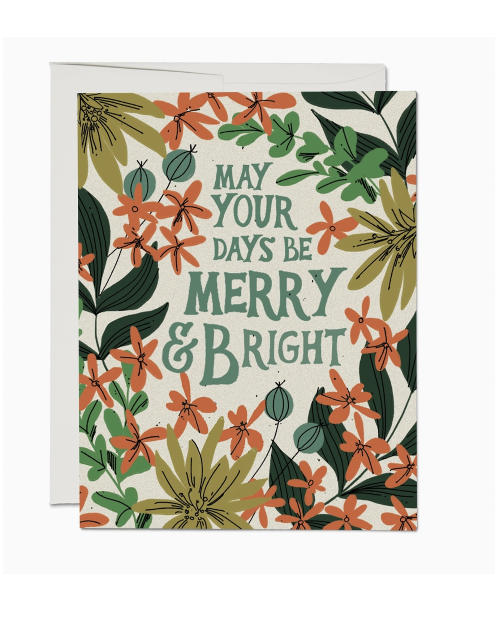 May Your Days Be Merry & Bright Holiday Greeting Card
