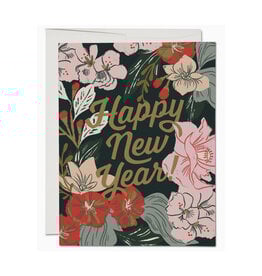 Happy New Years Bouquet Greeting Card