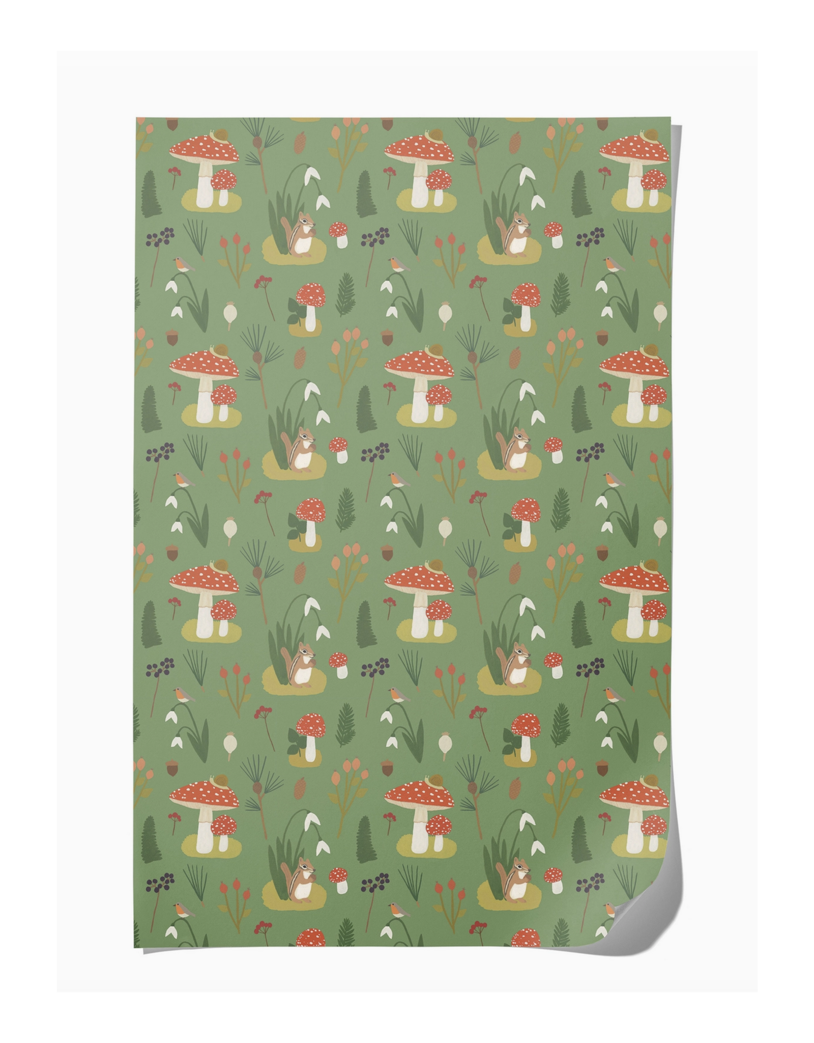 Forest Critters Wrapping Paper - Curbside Only