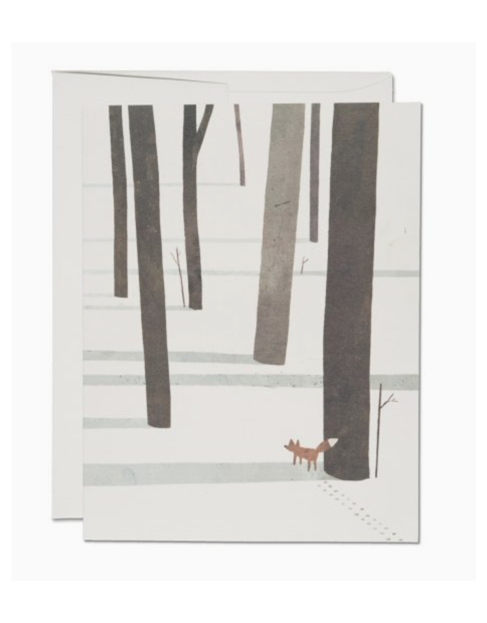 Fox in the Snow Greeting Card