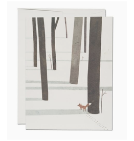 Fox in the Snow Greeting Card
