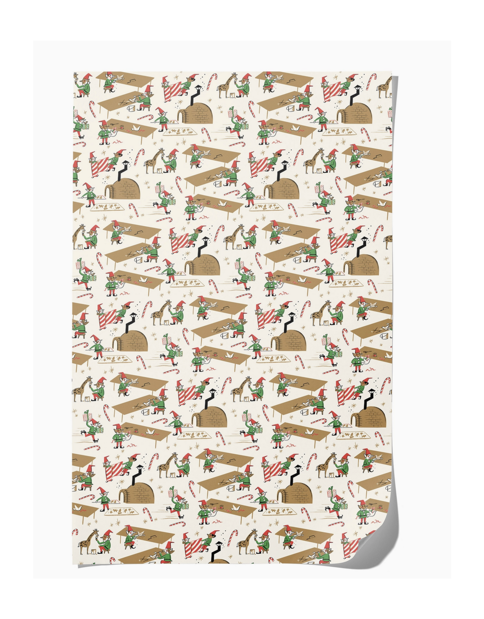 Santa's Workshop Holiday Wrapping Paper - Curbside Only