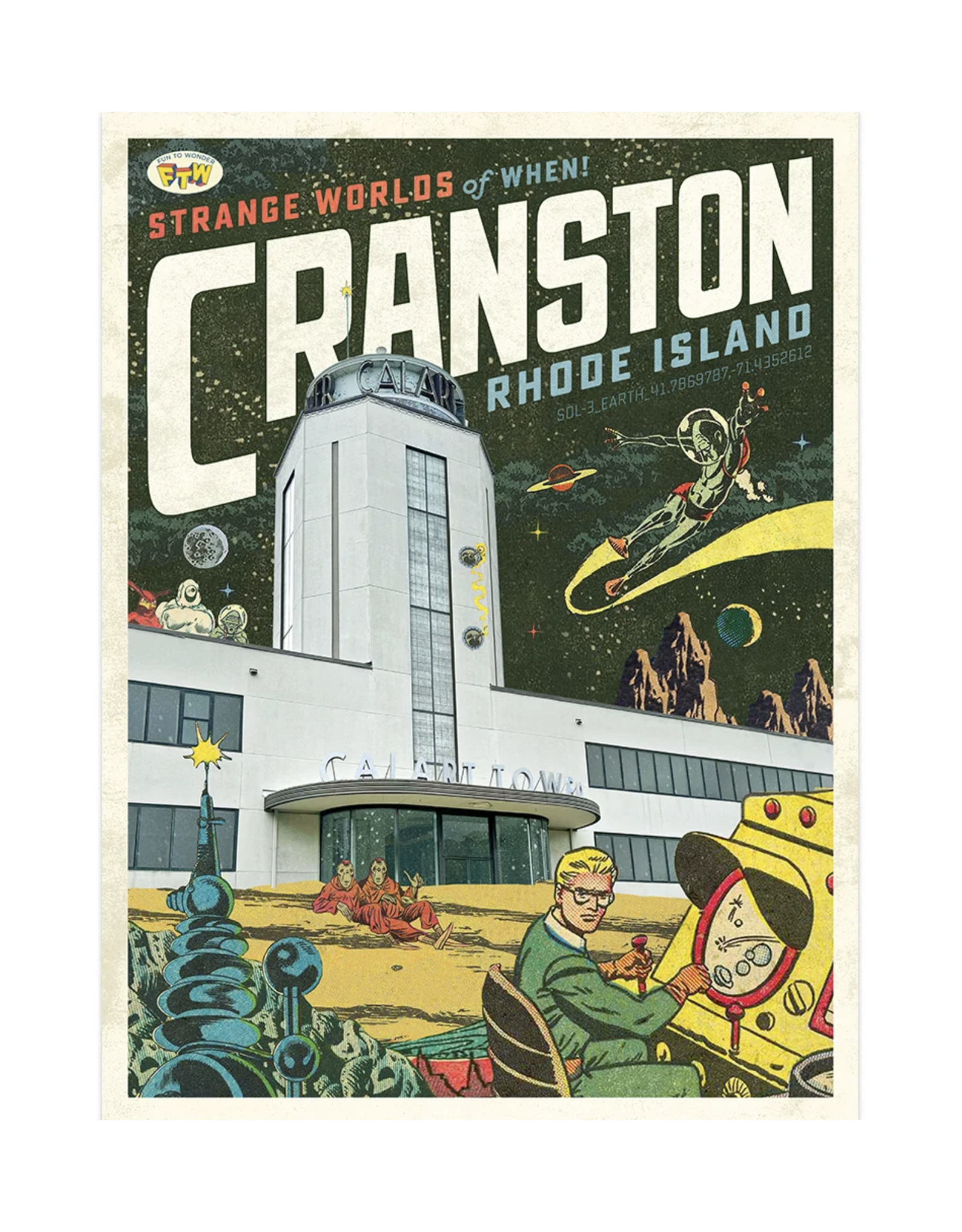 Strange Worlds of When! Print - Calart Tower