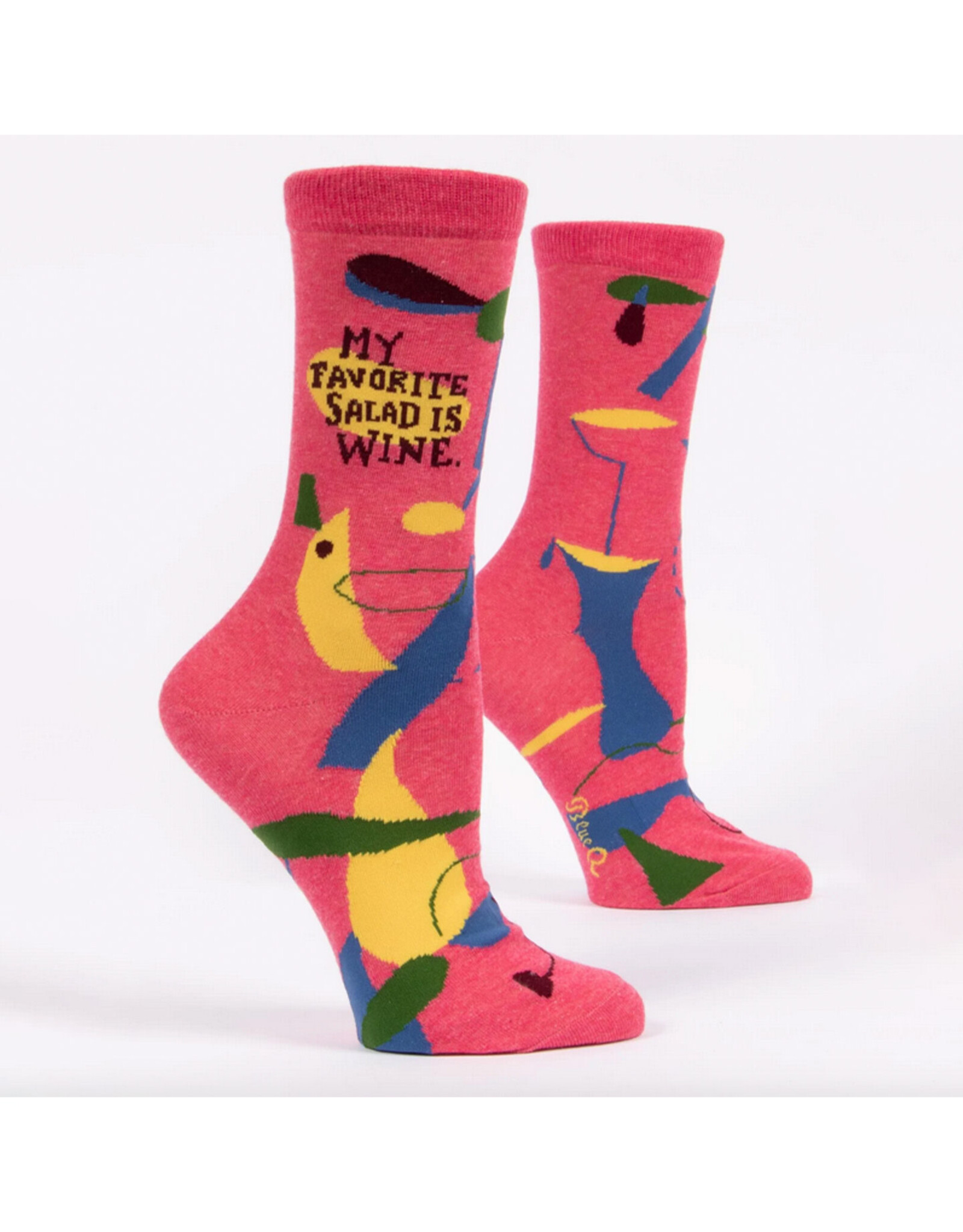 My Favorite Salad Is Wine Women's Crew Socks*