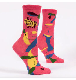 My Favorite Salad Is Wine Women's Crew Socks*