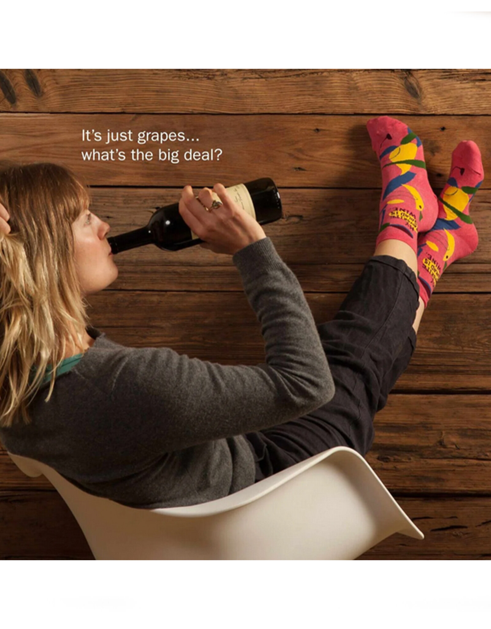 My Favorite Salad Is Wine Women's Crew Socks*