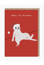 Relax, It's Christmas Cat Greeting Card