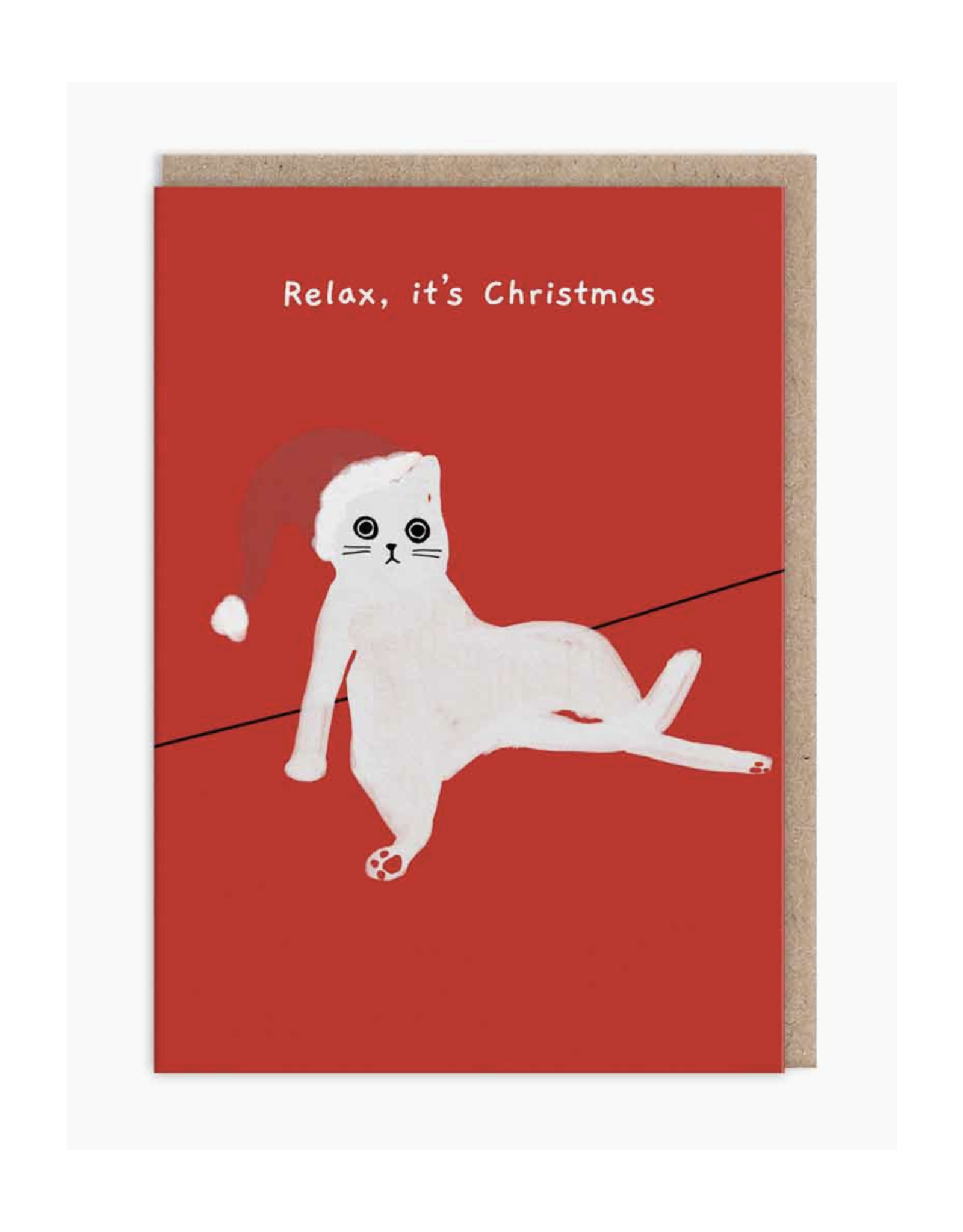 Relax, It's Christmas Cat Greeting Card