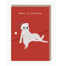 Relax, It's Christmas Cat Greeting Card