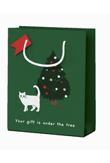 Your Gift Is Under the Tree Cat Gift Bag Your Gift Is Under the Tree Cat Gift Bag