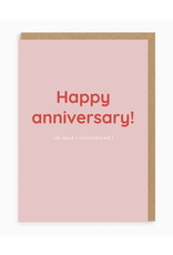 Happy Anniversary (At Least I Remembered) Greeting Card