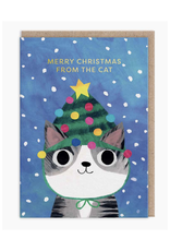 Merry Christmas From the Cat Greeting Card