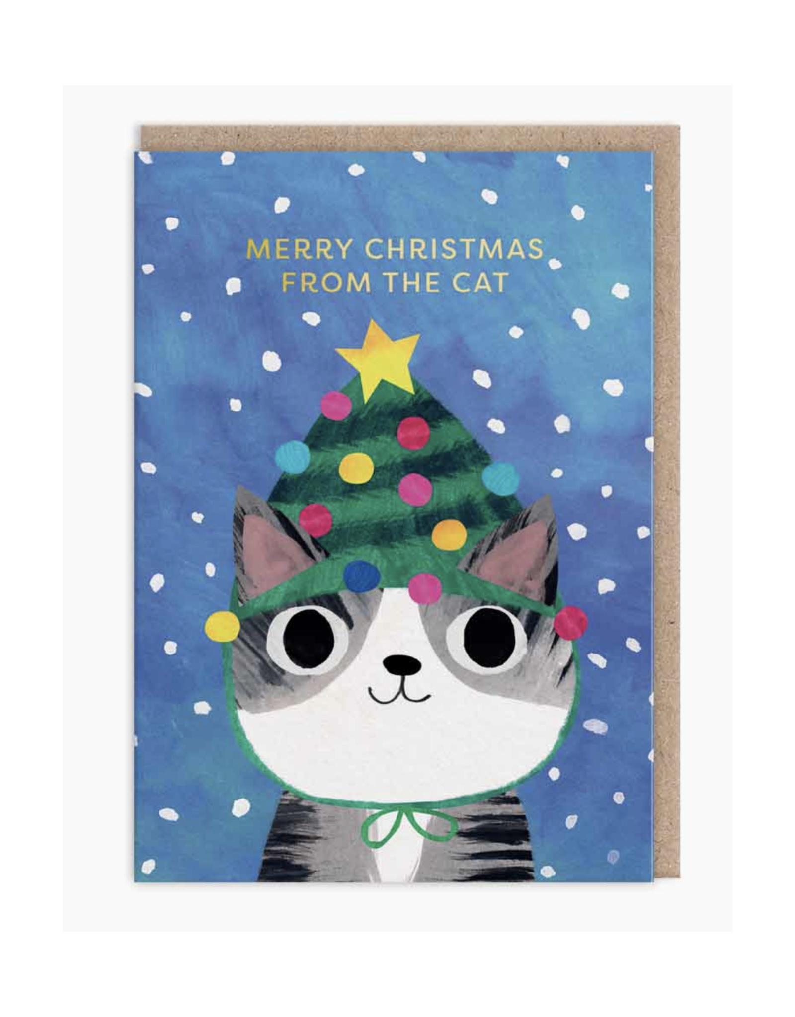 Merry Christmas From the Cat Greeting Card