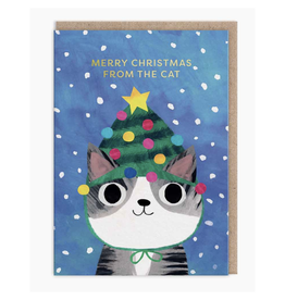 Merry Christmas From the Cat Greeting Card