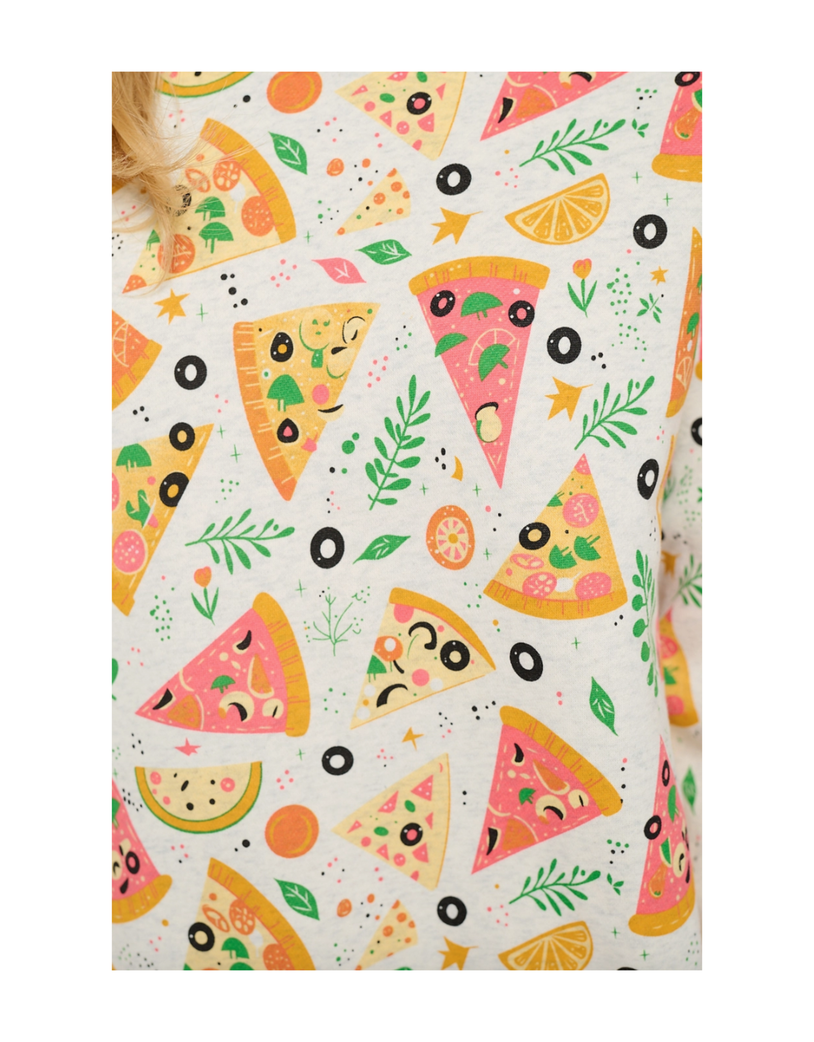 Pizza Print Sweatshirt