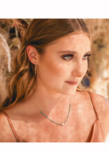 Pearl Miyuki Bead Necklace - Blue Picasso