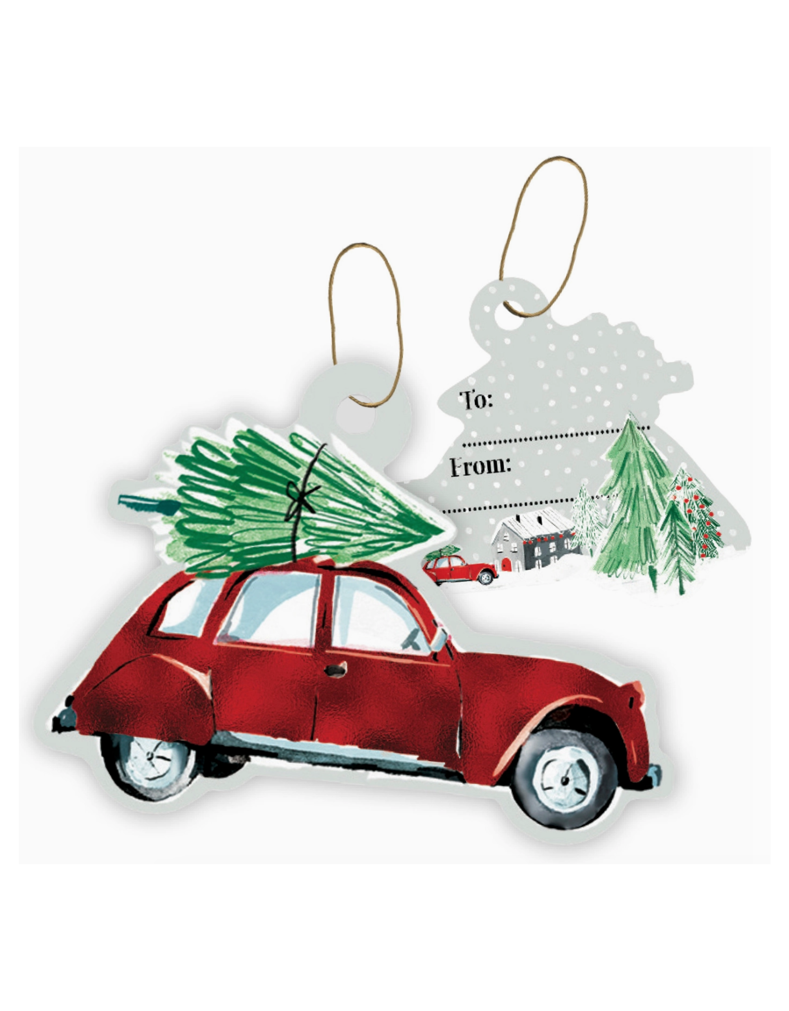 Christmas Town Gift Tags