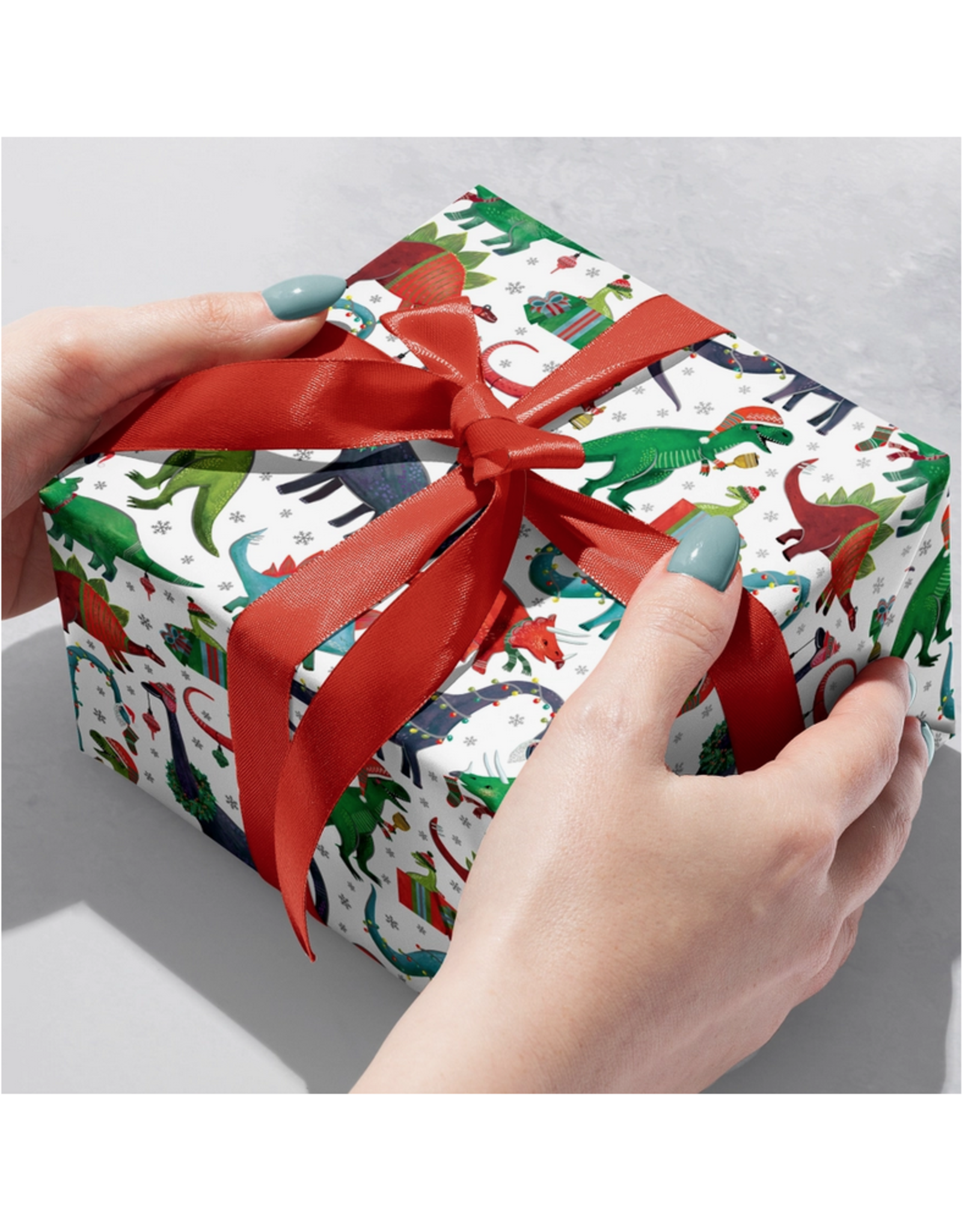 Decked Out Dinosaurs Wrapping Paper - Curbside Only
