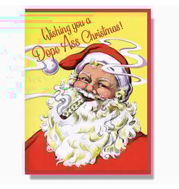 Dope Ass Christmas Santa Joint Holiday Card