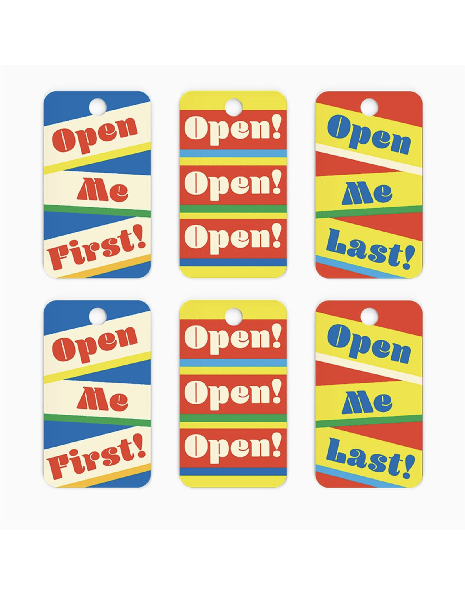 Open! Open! Open! Gift Tags