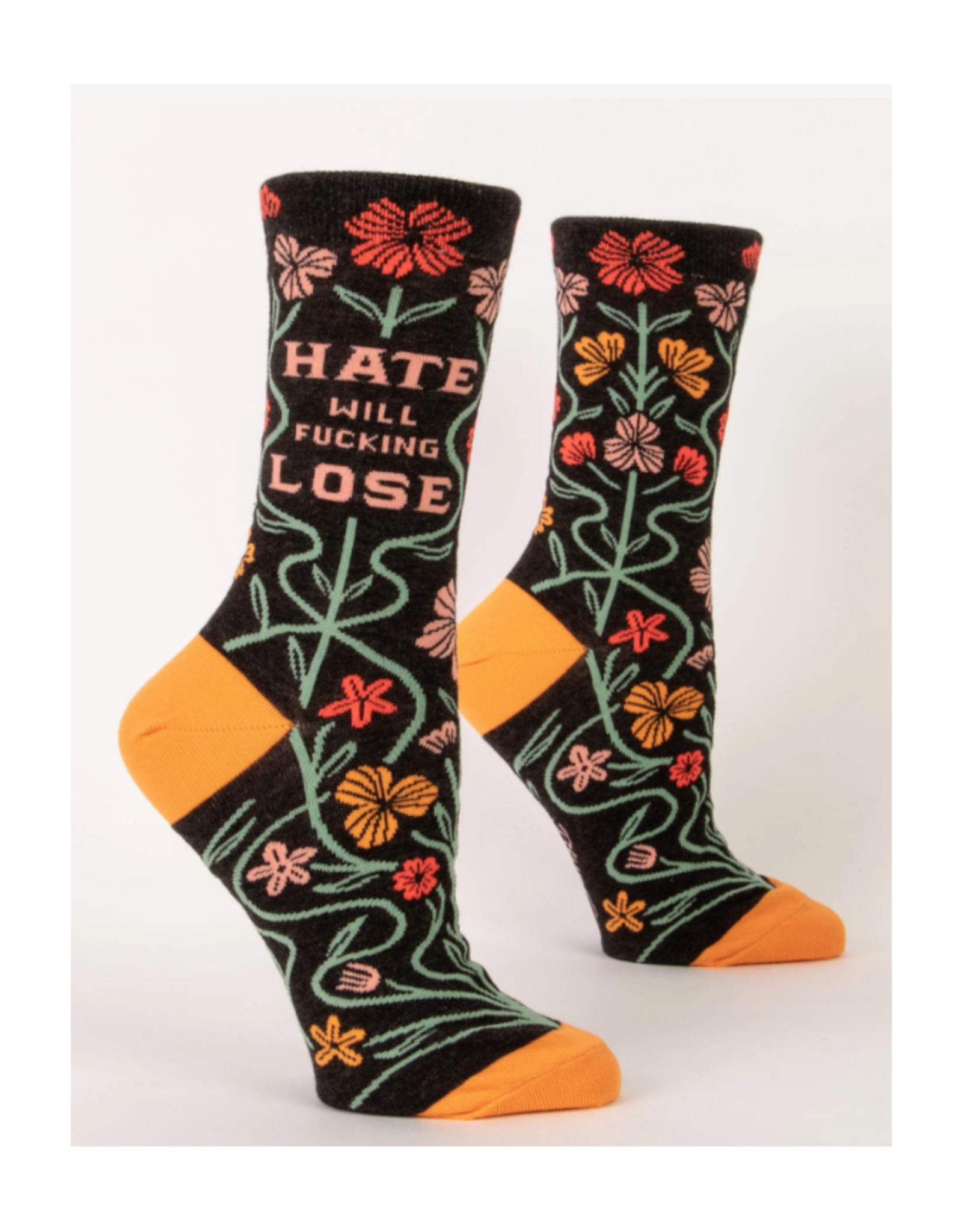 Hate Will Fucking Lose Women's Crew Socks*