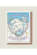 You Are the Coolest Skateboard Dog Greeting Card
