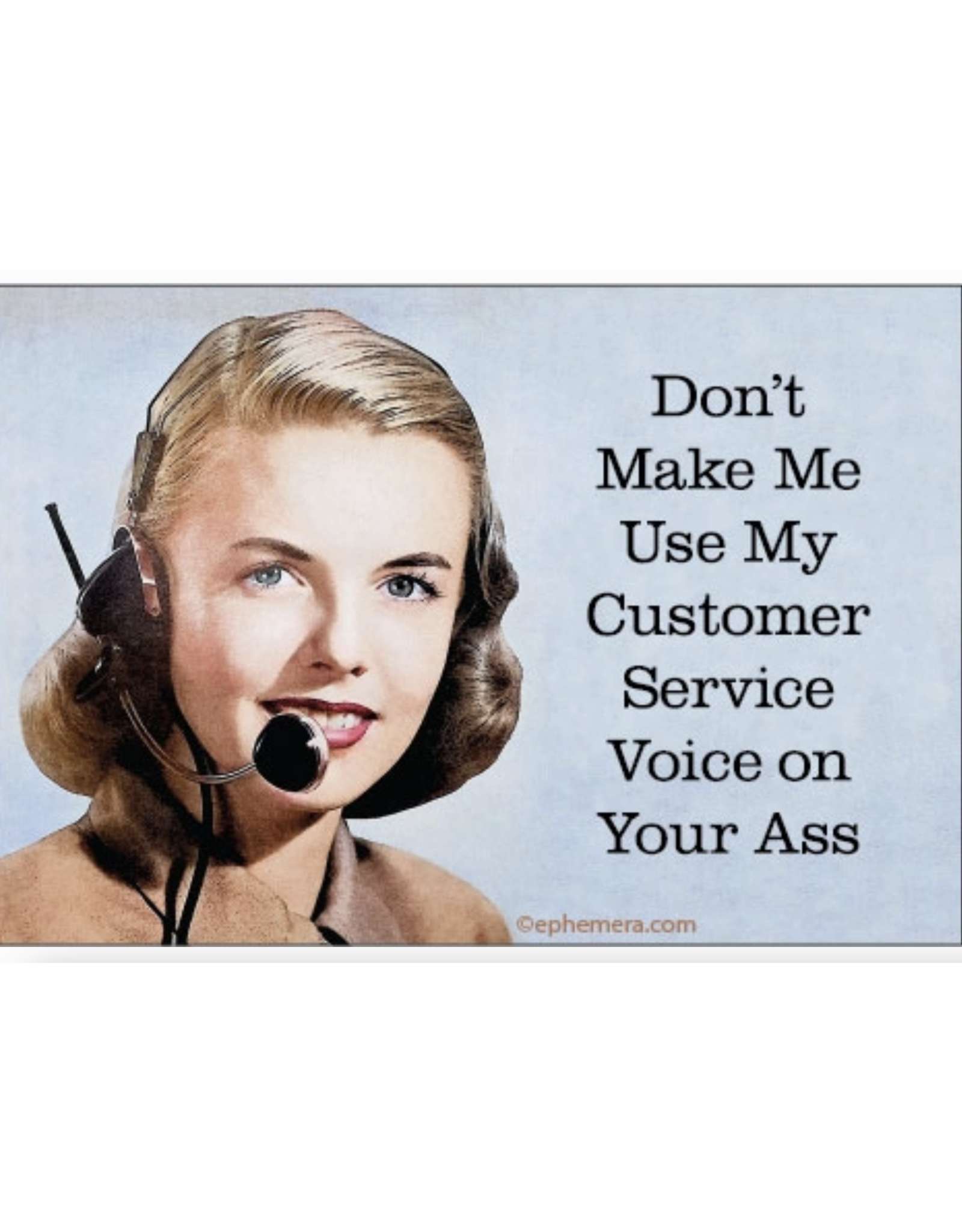Customer Service Voice Magnet