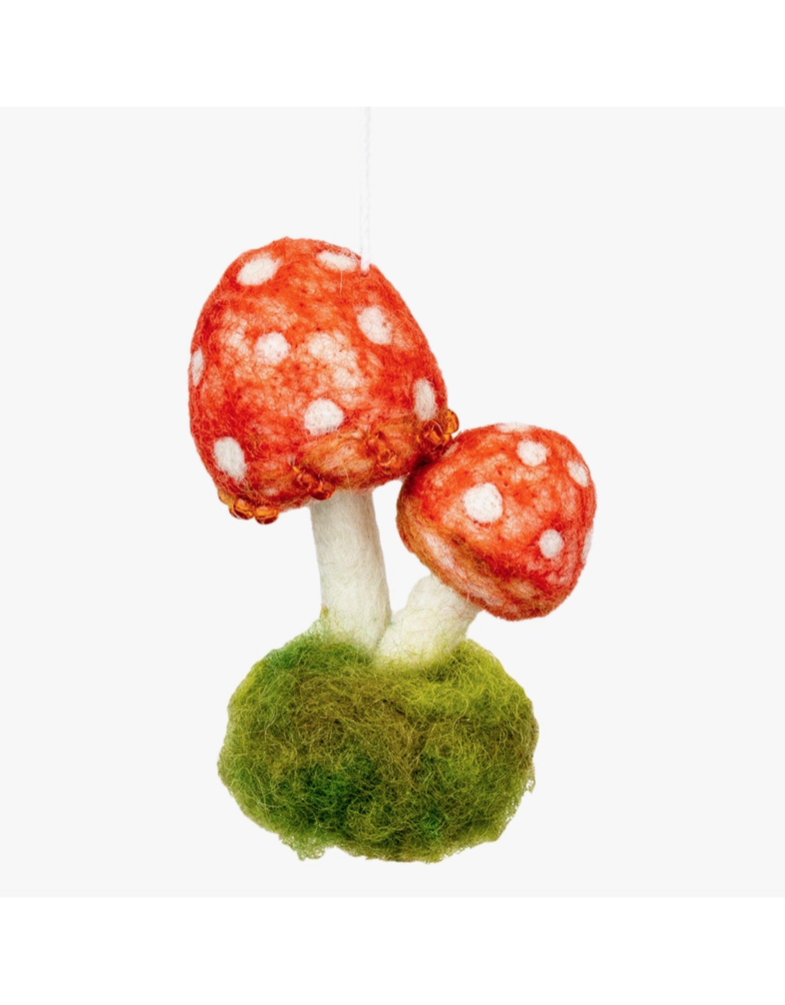 Red Flame Mushroom Ornament
