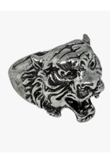 Tibetan Tiger Adjustable Ring - Silver