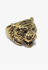 Tibetan Tiger Adjustable Ring - Gold