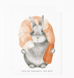 You're Shrimply the Best Greeting Card