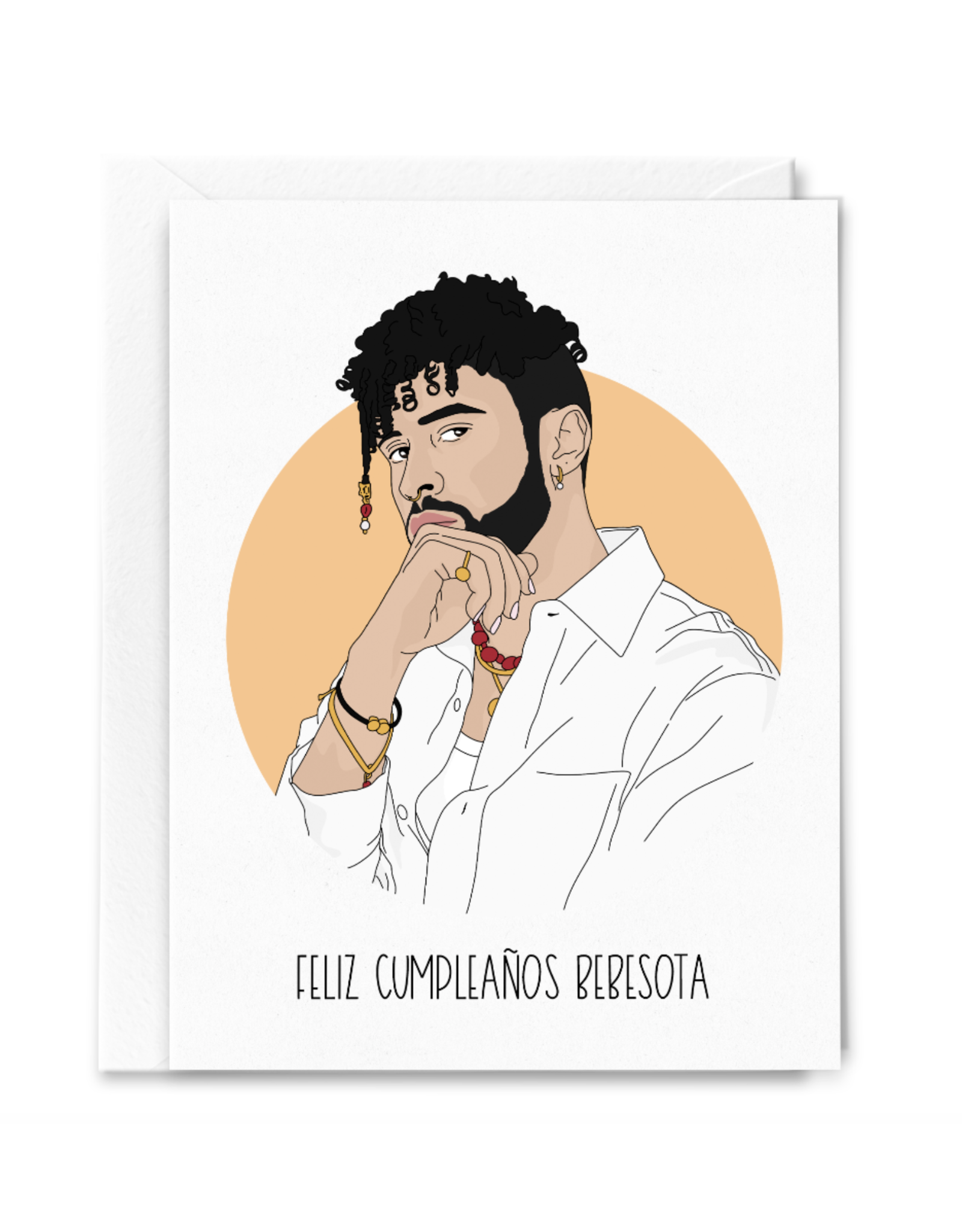 Feliz Cumpleanos Bebesota Bad Bunny Greeting Card