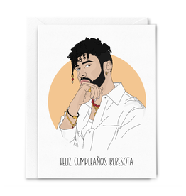 Feliz Cumpleanos Bebesota Bad Bunny Greeting Card