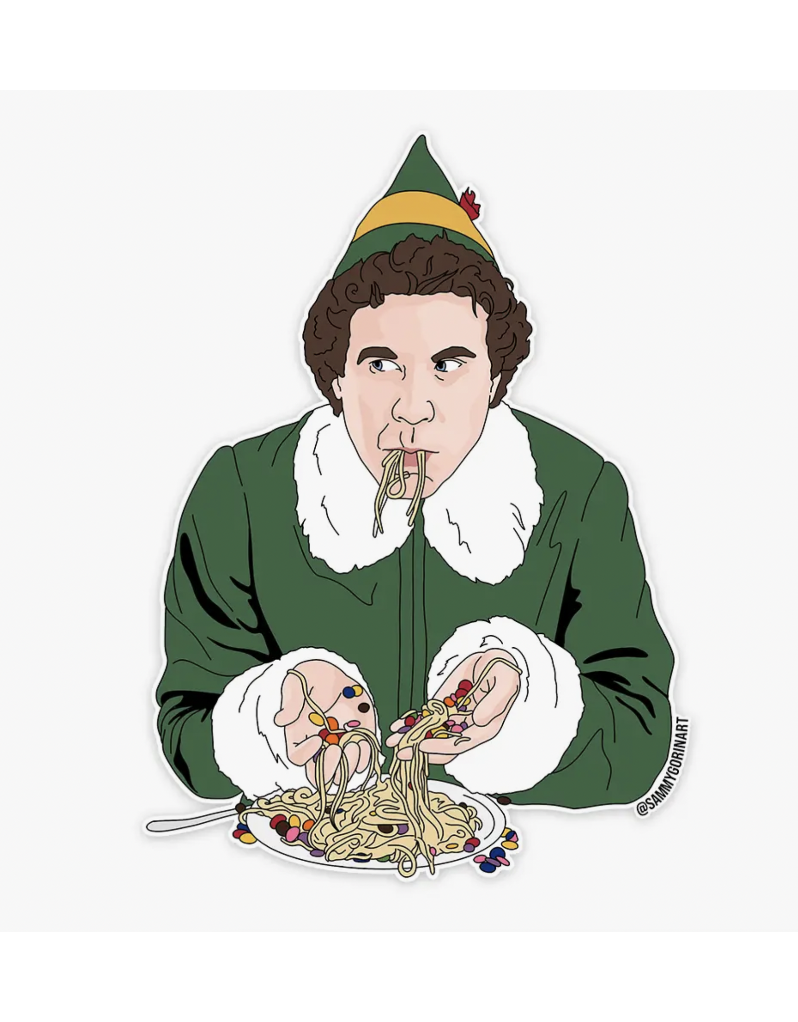 Buddy The Elf Breakfast Sticker