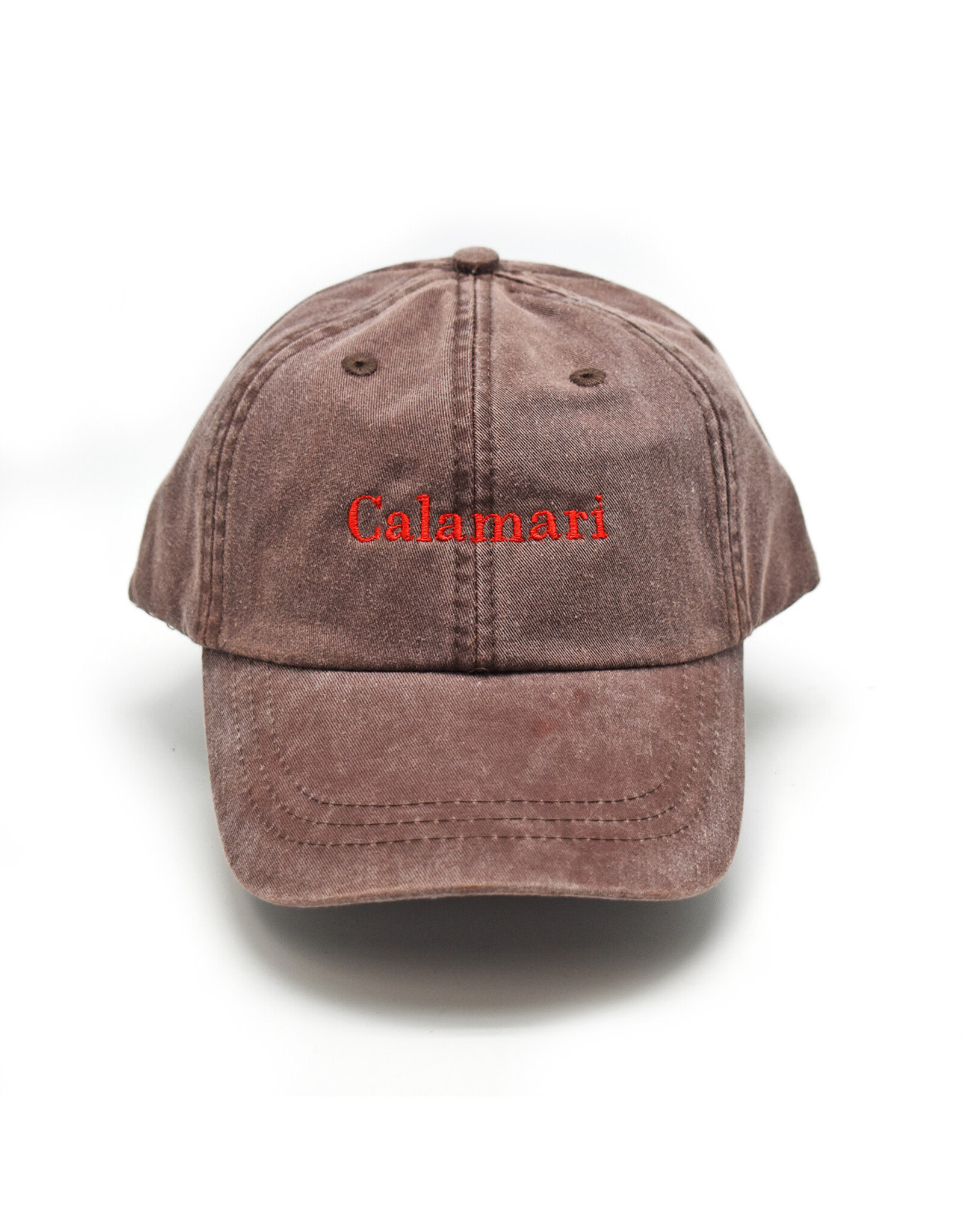 Calamari Espresso/Red Dad Hat