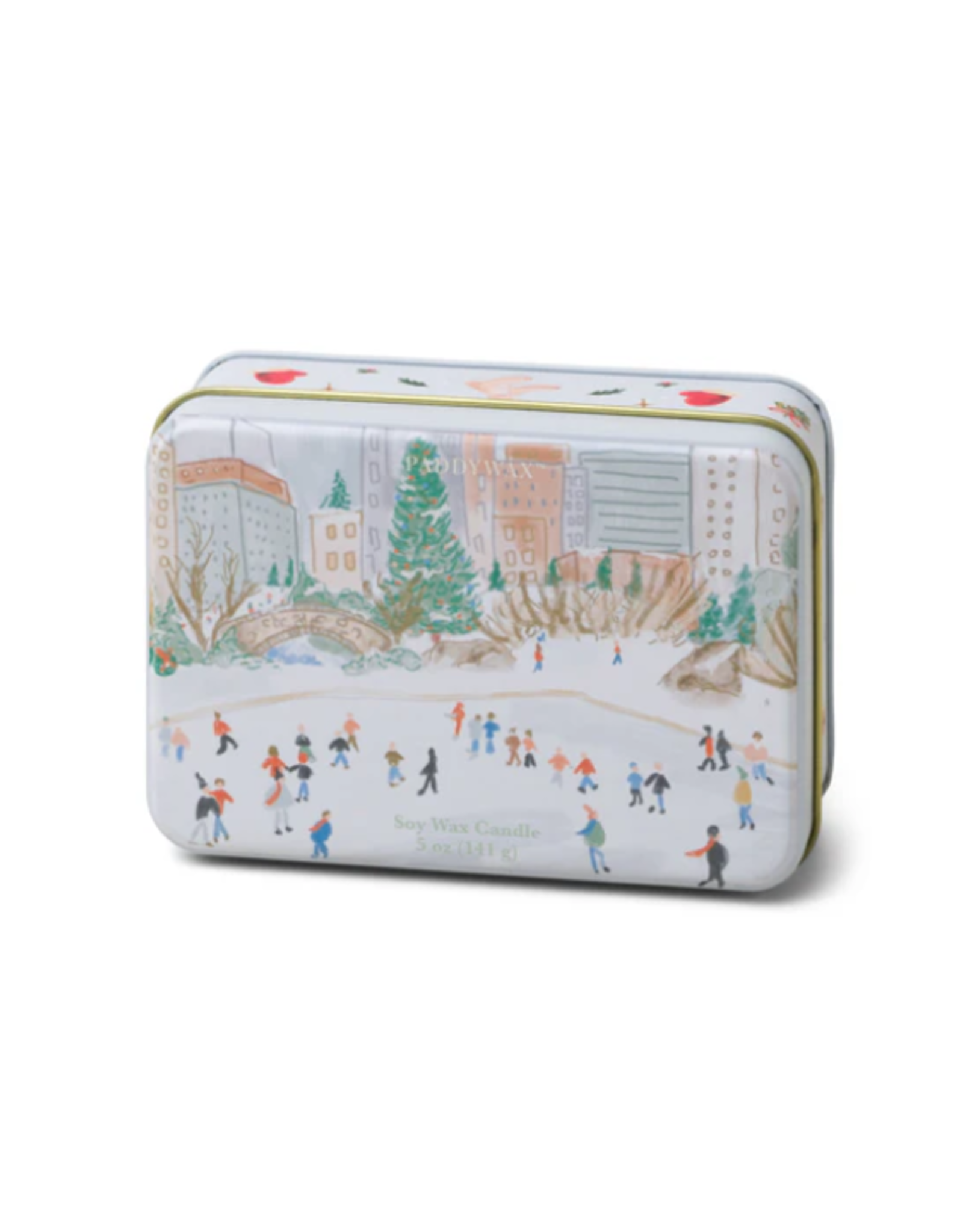 Soy Wax Candle Christmas Tin - Mistletoe & Mint