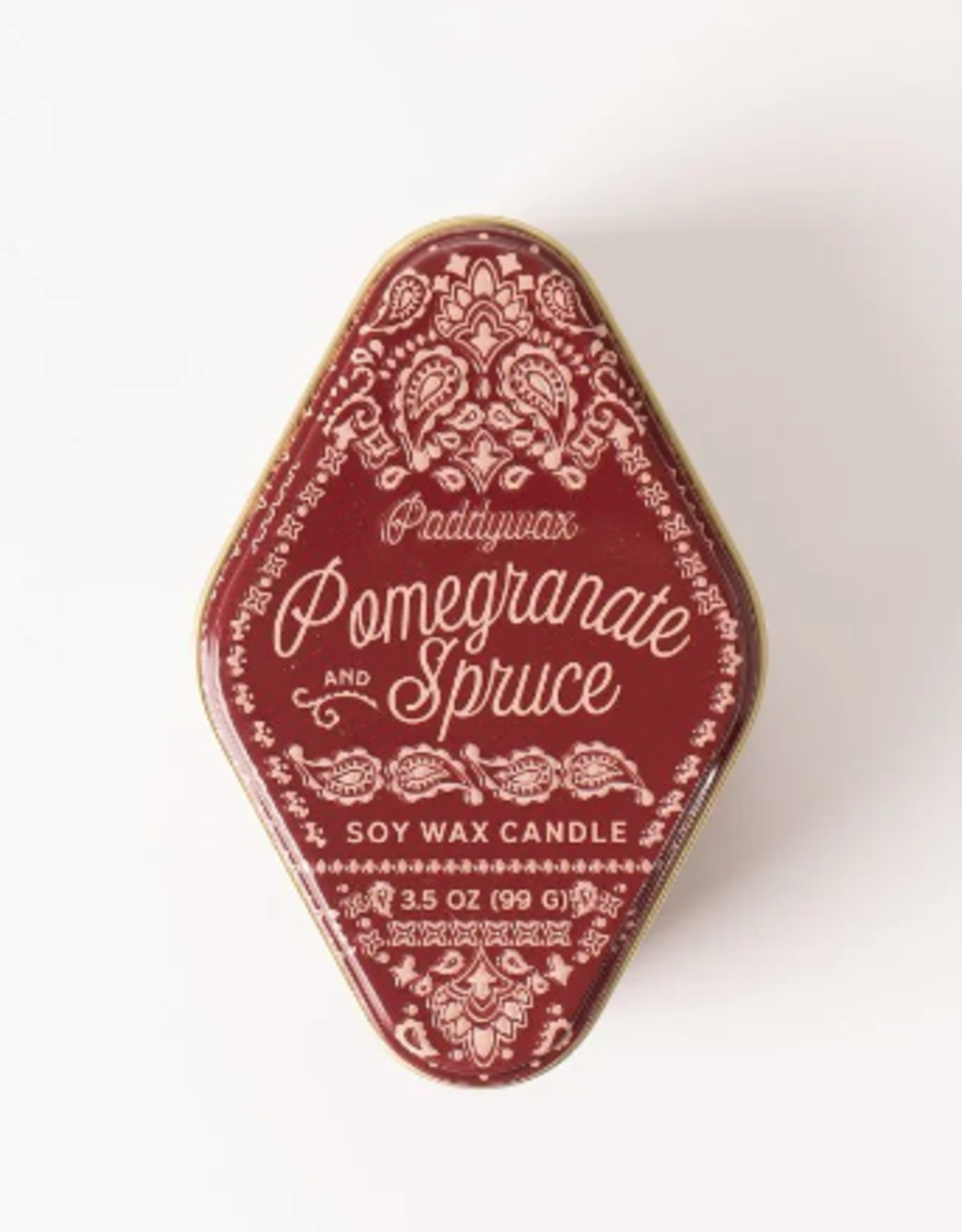 Soy Wax Candle Tin (3.5 oz) Pomegranate Spruce