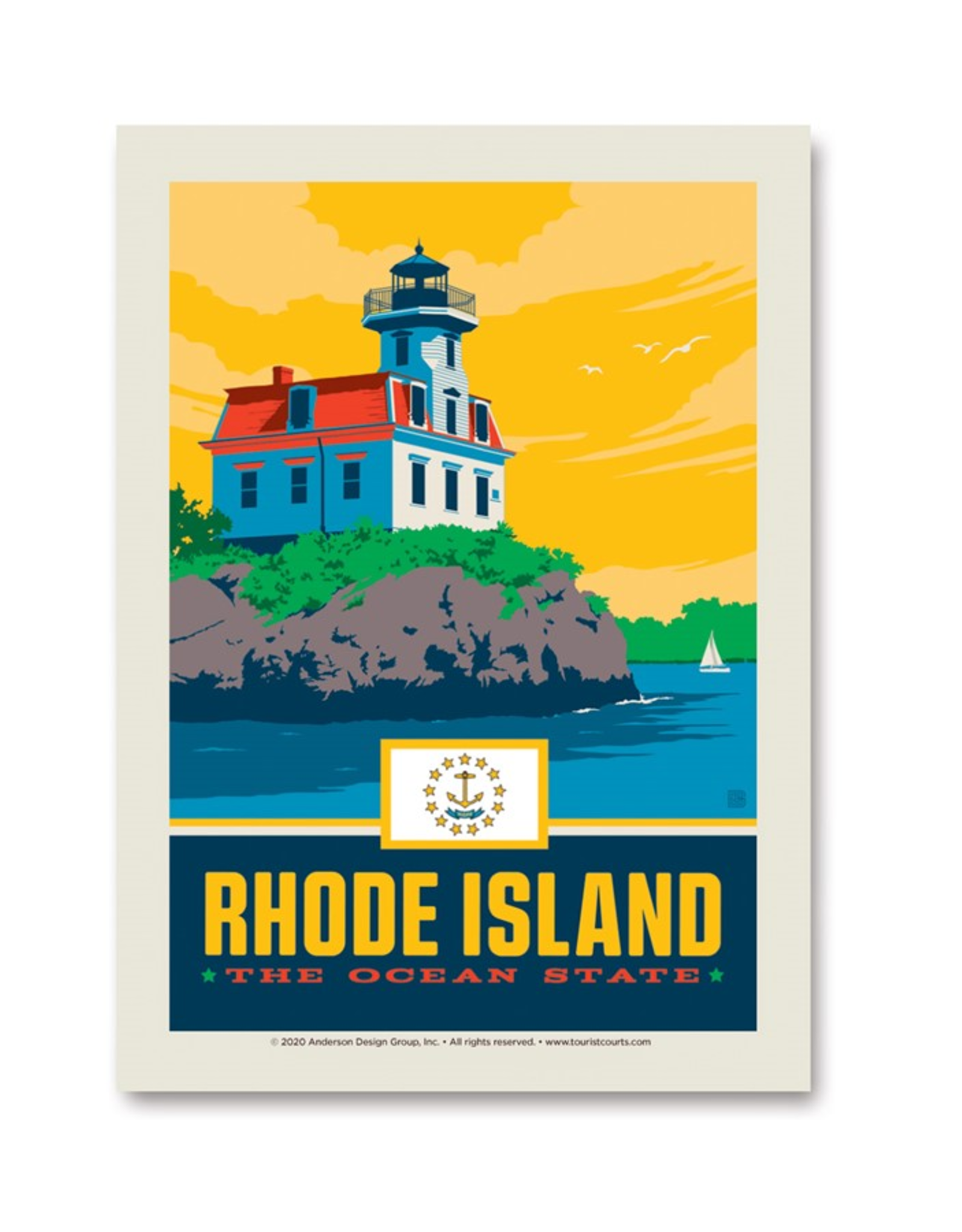 Rhode Island State Pride Print
