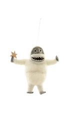Felted Abominable Snowman Ornament