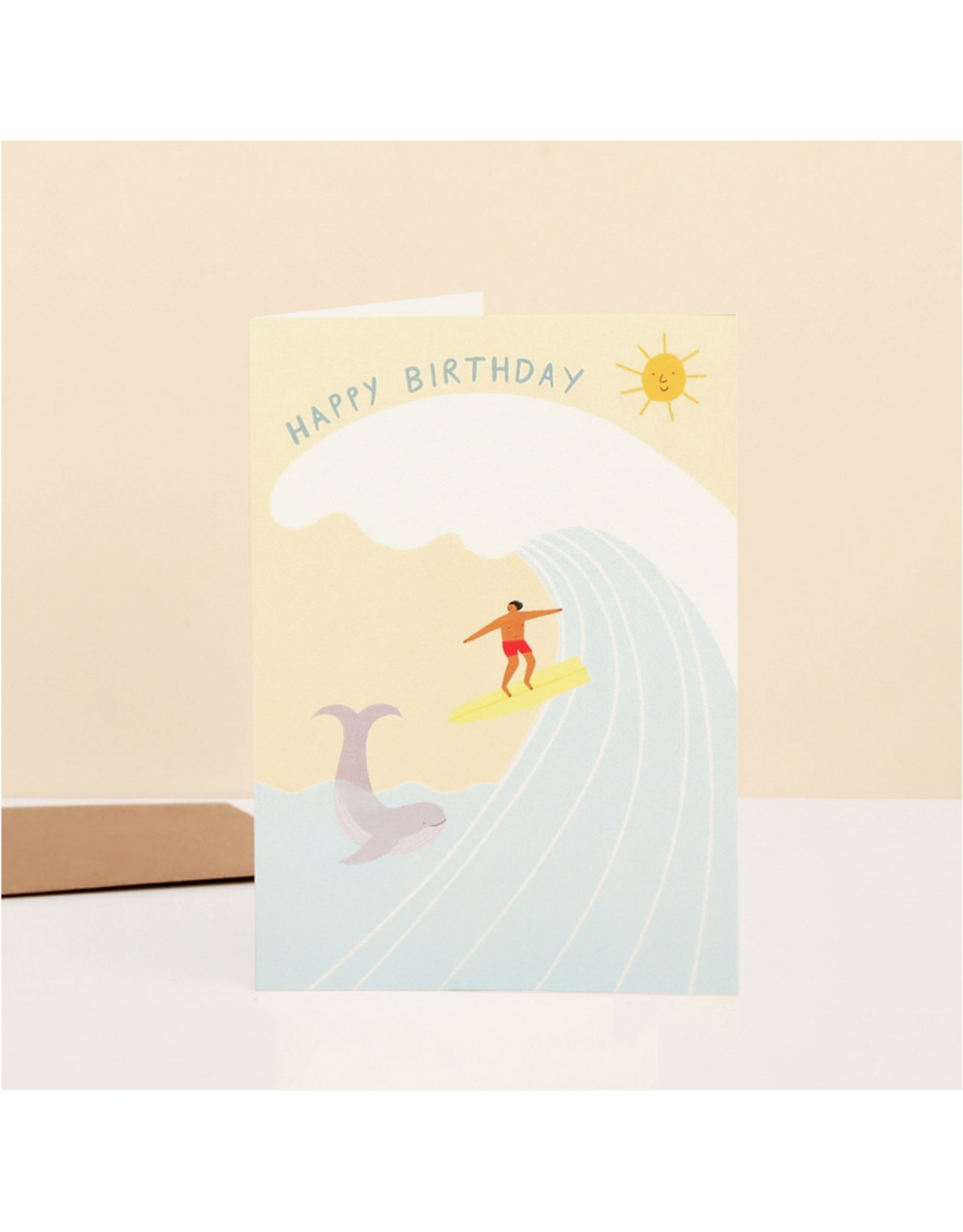 Happy Birthday Surfer Greeting Card