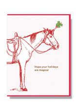 Holiday Magical Unicorn Greeting Card