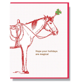 Holiday Magical Unicorn Greeting Card