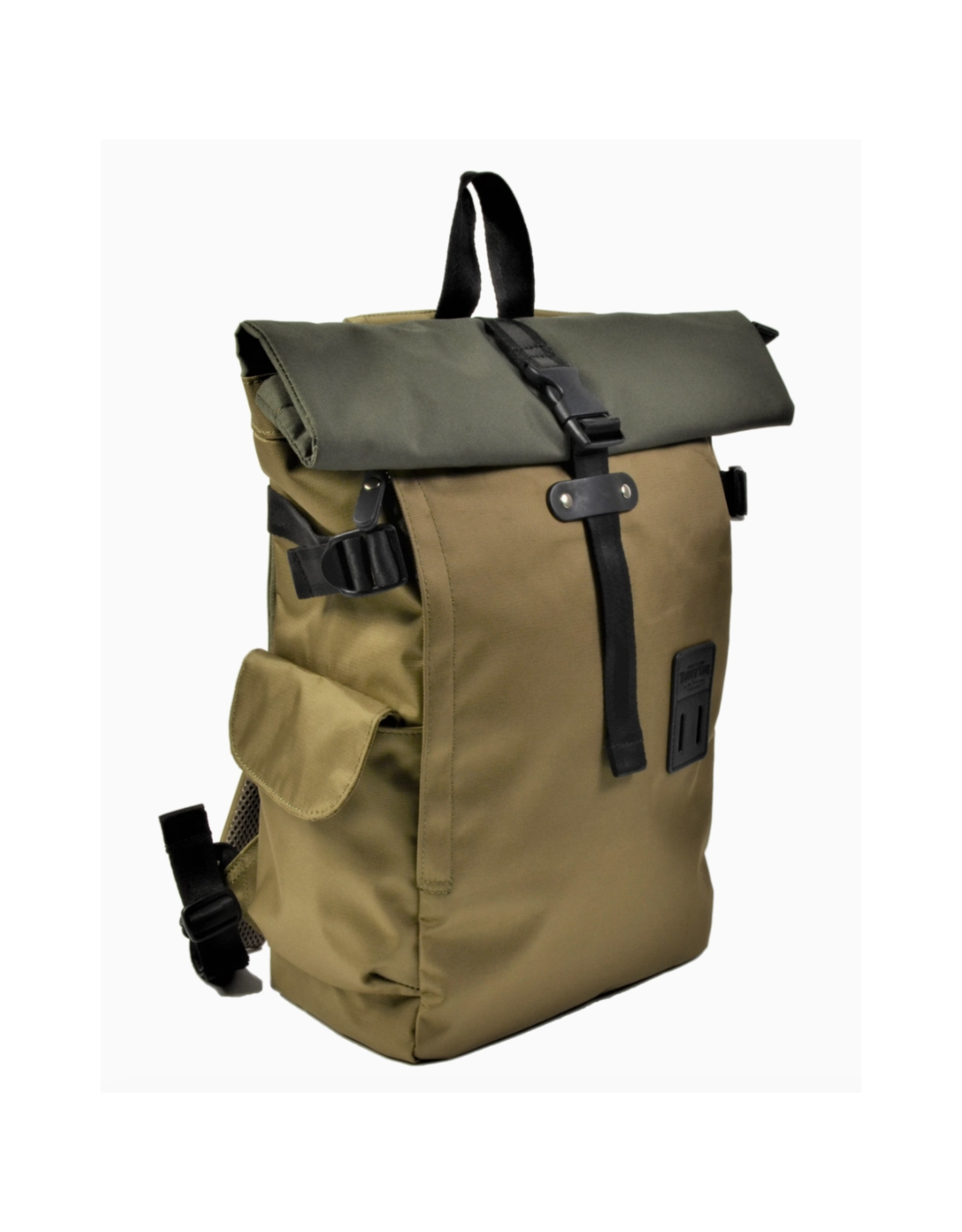 2-Tone Rolltop Backpack - Desert Olive