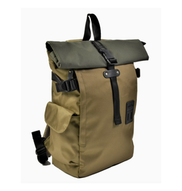 2-Tone Rolltop Backpack - Desert Olive