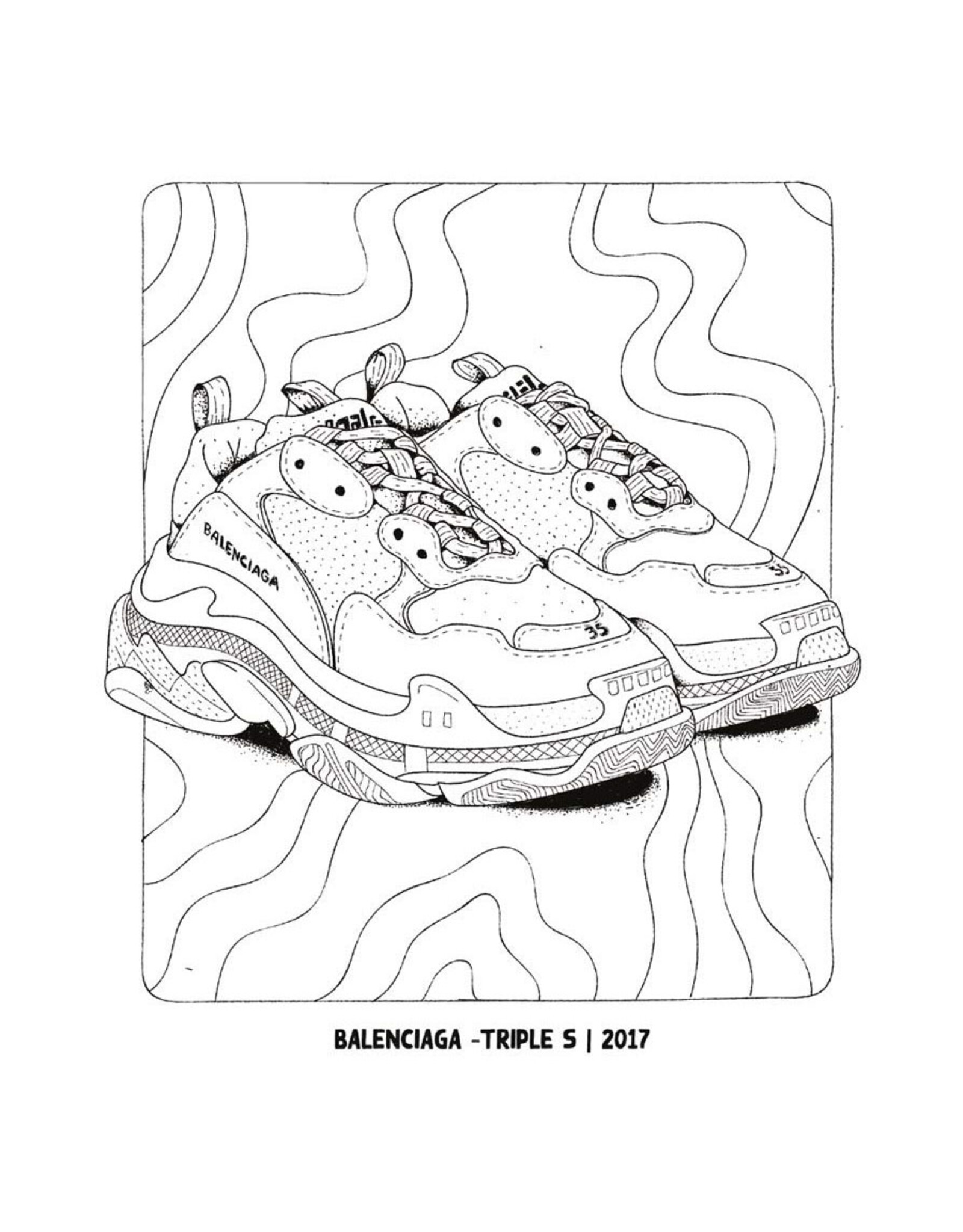 Sneaker Coloring Book