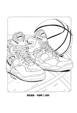 Sneaker Coloring Book